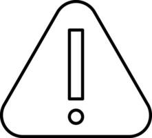 Warning Line Icon vector