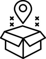 Tracking Line Icon vector