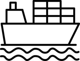 Shipment Line Icon vector