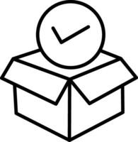 Package Line Icon vector