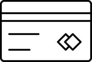 Card Line Icon vector