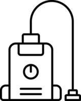 Vacuum Cleaner Line Icon vector