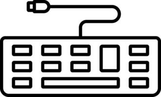 Keyboard Line Icon vector