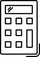 Calculator Line Icon vector