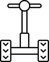 Segway Line Icon vector