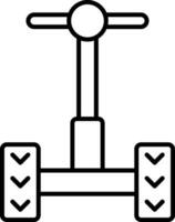 Segway Line Icon vector