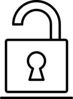 Open Line Icon vector
