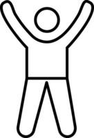 Cheer Up Line Icon vector