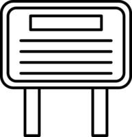 BillBoard Line Icon vector