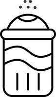 Salt Line Icon vector