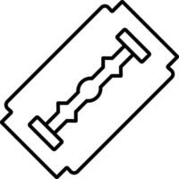 Shaving Blade Line Icon vector