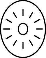 Kiwi Line Icon vector