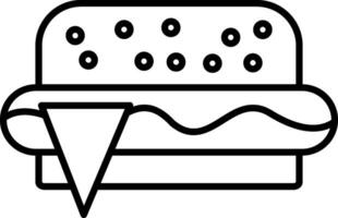 Fast Food Line Icon vector