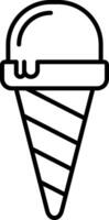 Ice Cream Line Icon vector