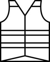 Vest Line Icon vector