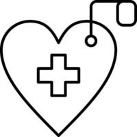 Cardiology Line Icon vector