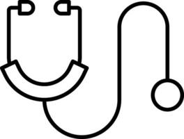 Stethoscope Line Icon vector