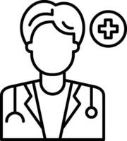 Doctor Line Icon vector