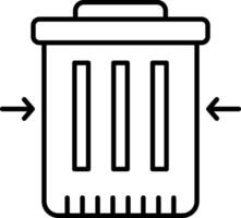 Waste Reduction Line Icon vector