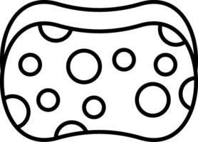 Sponge Line Icon vector