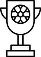 Trophy Line Icon vector