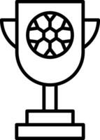 icono de línea de trofeo vector