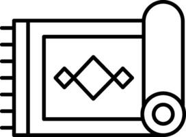 Carpet Line Icon vector