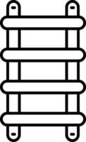 Stepladder Line Icon vector