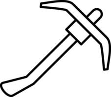 Hoe Line Icon vector