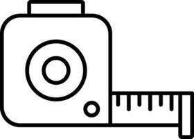 Tape Measure Line Icon vector