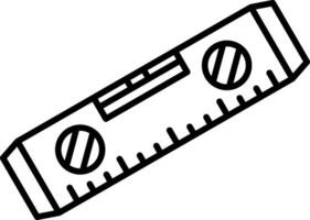 Level Tool Line Icon vector