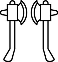 Axes Line Icon vector
