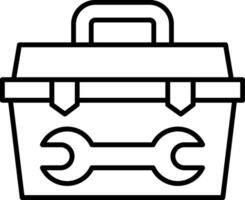 Toolbox Line Icon vector