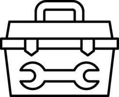 Toolbox Line Icon vector