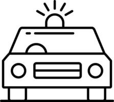 Car Siren Line Icon vector