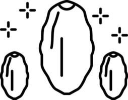 Dates Line Icon vector