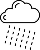 Rainy Line Icon vector
