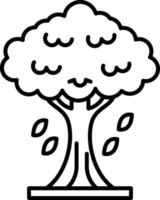 Tree Line Icon vector