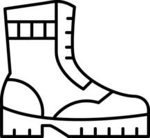 Boot Line Icon vector