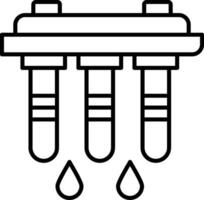 Water Filter Line Icon vector