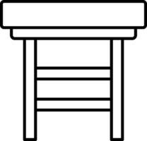 Stool Line Icon vector