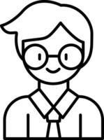 Teacher Line Icon vector