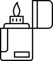 Lighter Line Icon vector