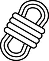 Rope Line Icon vector