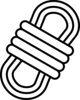 Rope Line Icon vector