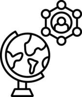 Social Science Line Icon vector
