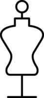 Mannequin Line Icon vector