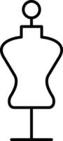 Mannequin Line Icon vector