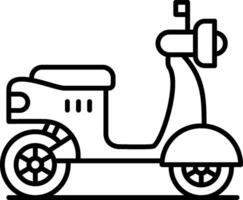 Scootie Line Icon vector