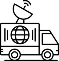 News Van Line Icon vector